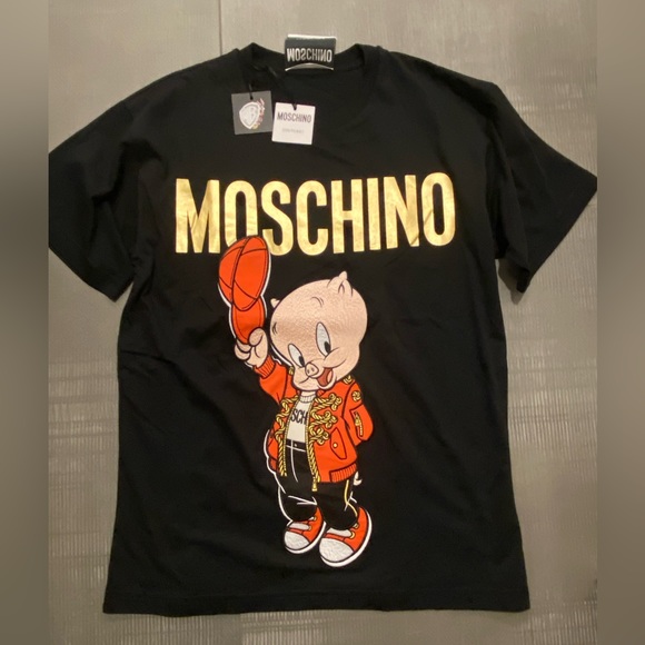 BNWT Moschino Porky Pig Tshirt - Picture 1 of 5